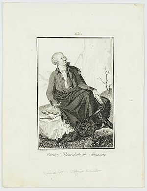 Bild des Verkufers fr [Portrait by G. B. Bosio and engraved by G. A. Sasso]. zum Verkauf von Antiquariaat Schierenberg