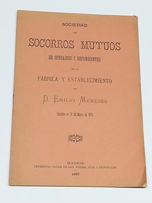 Seller image for Estado de fondos de dicha sociedad, desde el 1 de abril de 1896 a 1 de abril de 1897. for sale by LIBRERA DEL PRADO