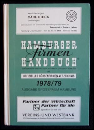 Image du vendeur pour Hamburger Firmenhandbuch und offizielles Brsenfirmen-Verzeichnis 1978/79 mis en vente par ANTIQUARIAT Franke BRUDDENBOOKS