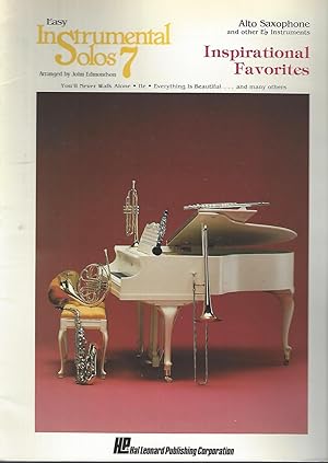 Image du vendeur pour Inspirational Favorites / Alto Sax / Easy Instrumental Solos 7 mis en vente par Vada's Book Store