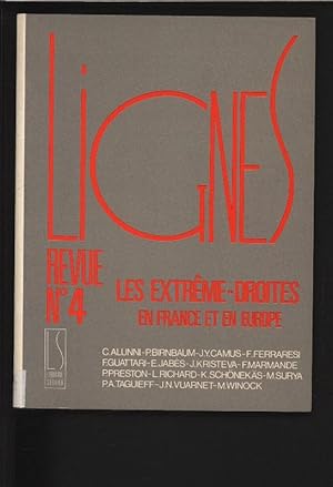 Seller image for Lignes. Revue trimestrielle arts, litterature, philosophie, politique. No 4. Octobre 1988. for sale by Antiquariat Bookfarm