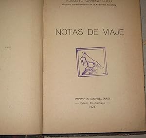 Seller image for Notas de viaje for sale by Librera Monte Sarmiento