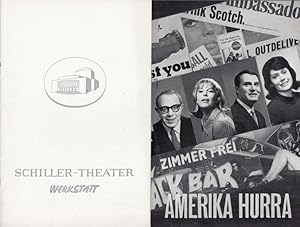 Seller image for Amerika Hurra. Spielzeit 1967 -1968. Heft 186. ERSTAUFFHRUNG. Inszenierung: Harry Meyen. Mit u. a.: Berta Drews, Jrgen Thormann, Friedrich W. Bauschulte, Lothar Blumhagen, Heike Balzer. // Weiterer Inhalt: ber den Verfasser (aus der New York Times). for sale by Antiquariat Carl Wegner