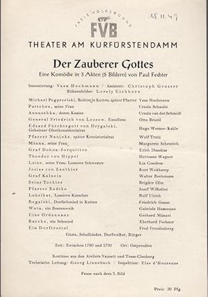 Der Zauberer Gottes. Spielzeit 1949 / 1950. Inszenierung: Vasa Hochmann. Mit u. a.: Ursula Schaub...