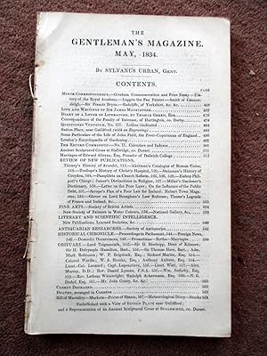 Bild des Verkufers fr The Gentleman's Magazine for May 1834. (inc pic of Cross at Stalbridge, Dorset.) zum Verkauf von Tony Hutchinson