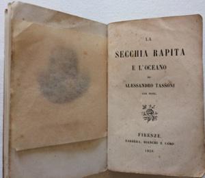 La Secchia Rapita e l'Oceano di Alessandro Tassoni con note.