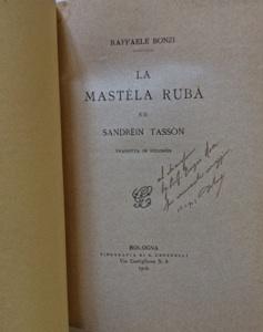 La Mastela Ruba ed Sandrein Tasson. Traduzione in dialetto bolognese di Raffaele Bonzi.