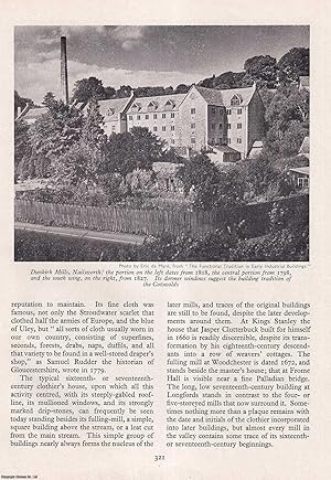 Bild des Verkufers fr The Cloth Mills of The Stroud Valley. An original article from History Today magazine, 1959. zum Verkauf von Cosmo Books
