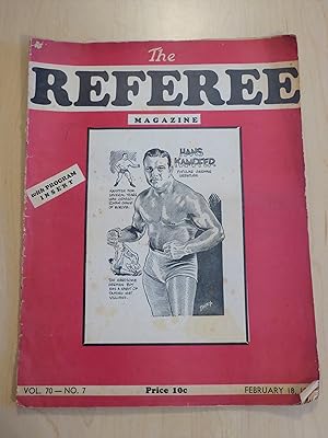 THE REFEREE BOXING WRESTLING MAGAZINE, Hans Kampfer, February 18, 1939