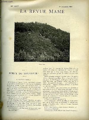 Image du vendeur pour LA REVUE MAME N 687 - La force du souvenir - a Sainte-Odile par Etienne Roze, Ours et montagnards par Guy Dauphin, Chronique princire par Armand le Gay, L'hospitalit du bandit par la Baronne de Bouard, Pri en mer (suite) par Gustave Toudouze mis en vente par Le-Livre