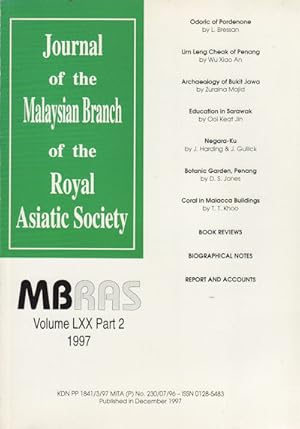 Immagine del venditore per Journal of the Malayan Branch of the Royal Asiatic Society. Volume LXX: Part 2, No. 273. venduto da Asia Bookroom ANZAAB/ILAB