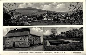 Ansichtskarte / Postkarte Ober Abtsteinach im Odenwald, Gasthaus zur Rose v. Leonhard Hintenlang,...