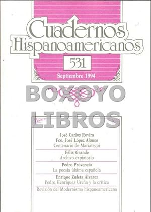 Cuadernos hispanoamericanos. Núm. 531 (Septiembre, 1994)