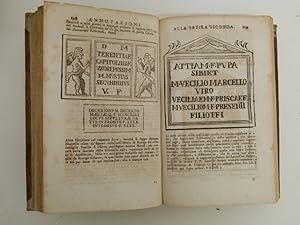 Imagen del vendedor de Giuvenale e Persio spiegati in versi volgari ed illustrati con varie annotazioni dal conte Camillo Silvestri di Rovigo a la venta por Libreria Spalavera