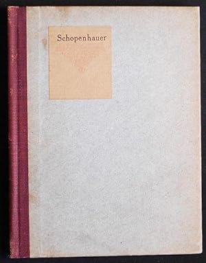 Little Journeys to the Homes of Great Philosophers: Schopenhauer; written by Elbert Hubbard