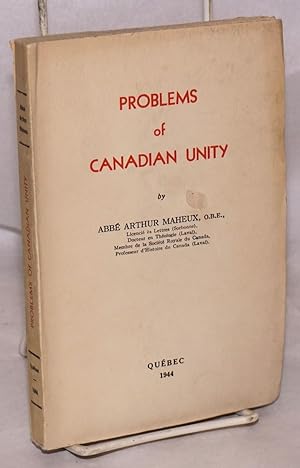 Problems of Canadian Unity