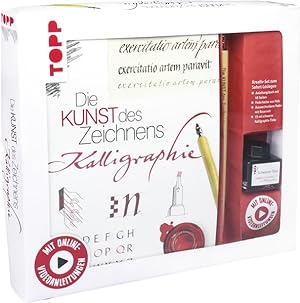 Kreativ-Set Die Kunst des Zeichnens Kalligraphie Buch für Kalligraphie-Einsteiger sowie Federhalt...