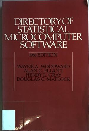 Bild des Verkufers fr Directory of Statistical Microcomputer Software: 1988 Edition. zum Verkauf von books4less (Versandantiquariat Petra Gros GmbH & Co. KG)