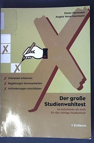 Seller image for Der groe Studienwahltest : so entscheide ich mich fr das richtige Studienfach. for sale by books4less (Versandantiquariat Petra Gros GmbH & Co. KG)