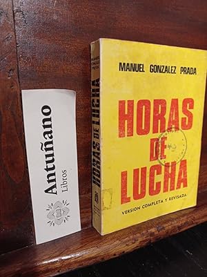 Imagen del vendedor de Horas de lucha a la venta por Libros Antuano