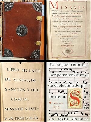 [CANTORAL manuscrito del siglo XVIII] Missale tam proprium, quam comune Sanctorum Sacri Almi Ordi...