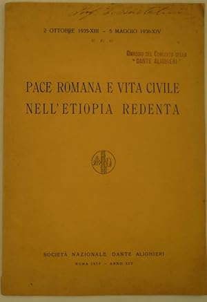 PACE ROMANA E VITA CIVILE NELL'ETIOPIA REDENTA.