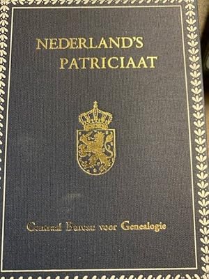 Nederland`s Patriciaat. Gebonden in blauwe stempelband. Jaargang 2 (1911) t/m jaargang 89 (2009).