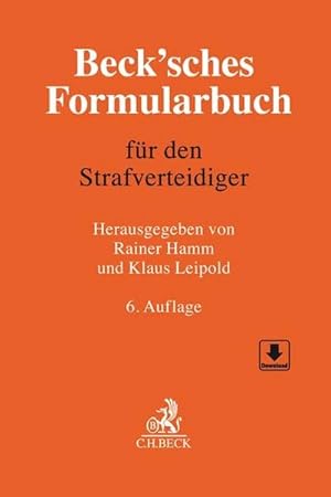 Immagine del venditore per Beck'sches Formularbuch fr den Strafverteidiger venduto da AHA-BUCH GmbH