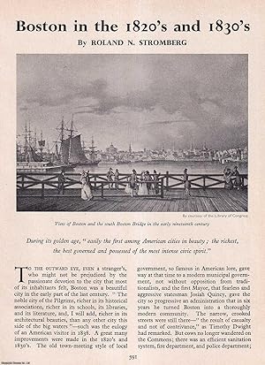 Imagen del vendedor de Boston in The 1820's and 1830's. An original article from History Today magazine, 1961. a la venta por Cosmo Books