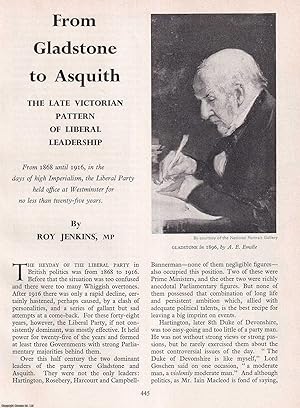 Seller image for From Gladstone to Asquith: The Late Victorian Pattern of Liberal Leadership. An original article from History Today magazine, 1964. for sale by Cosmo Books