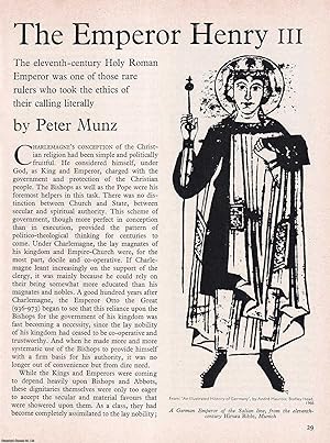 Imagen del vendedor de The Emperor Henry III. An original article from History Today magazine, 1967. a la venta por Cosmo Books