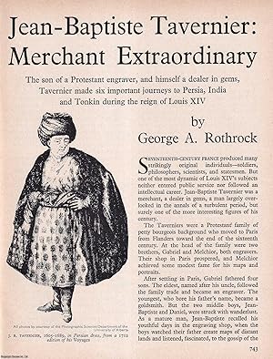 Imagen del vendedor de Jean-Baptiste Tavernier: Merchant Extraordinary. An original article from History Today magazine, 1967. a la venta por Cosmo Books