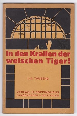 In den Krallen der welschen Tiger! Die Leiden der Zeitungsverleger und Redakteure Dr. jur. Josef ...