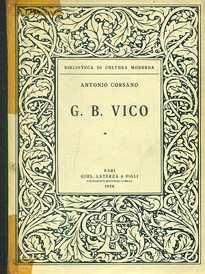 Seller image for G. B. Vico for sale by Librodifaccia