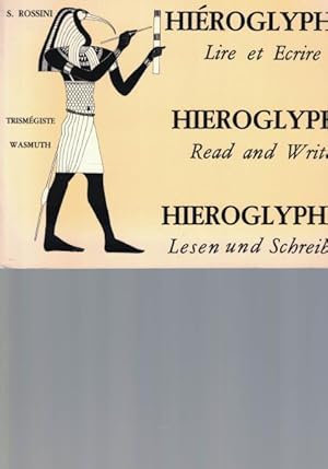 Bild des Verkufers fr Hieroglyphes. Lire et Ecrire.,Hieroglyphs. Read and Write. Hieroglyphen. Lesen und Schreiben., zum Verkauf von Antiquariat Kastanienhof