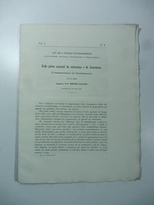 Sulle pietre naturali da costruzione e da decorazione. Considerazioni ed ordinamenti