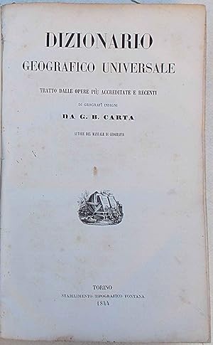 Dizionario geografico universale tratto dalle oper