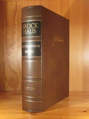 Brockhaus Enzyklopädie, 19. Auflage, Luxus-Ausgabe in Echtleder (Schafsleder),1986 - 1994, Bd. 5 ...