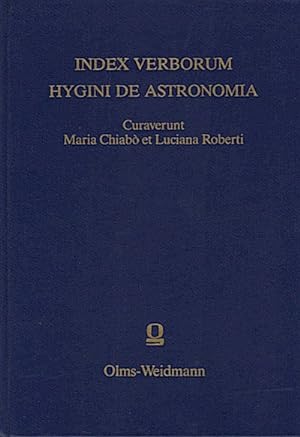 Bild des Verkufers fr Index verborum Hygini De astronomia / cur. Maria Chiab et Luciana Roberti zum Verkauf von Schrmann und Kiewning GbR