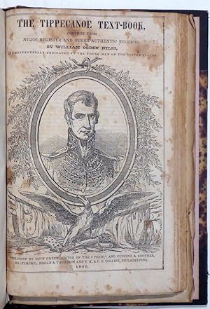 Imagen del vendedor de The Tippecanoe Text-Book, Compiled from Niles' Weekly Register and other Authentic Records. Speech of Judge Burnet, of Ohio, in the Whig National Convention : Giving a Brief History of the Life of Gen. Wm. H. Harrison; et al a la venta por RON RAMSWICK BOOKS, IOBA