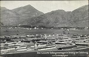 Ansichtskarte / Postkarte Salzburg in Österreich, Russisches Gefangenenlager, Blick vom Untersber...