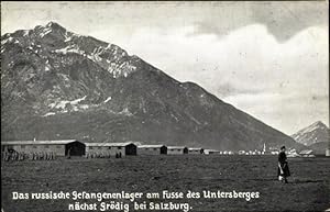 Ansichtskarte / Postkarte Grödig in Salzburg, Russisches Gefangenenlager