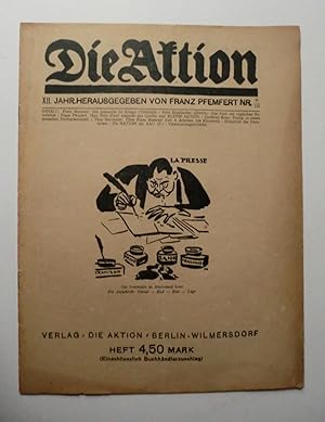 DIE AKTION. Hrsg. von Franz Pfemfert. XII. Jahr, Heft 9/10. 1922. Inhalt: Frans Masereel: Die Jou...