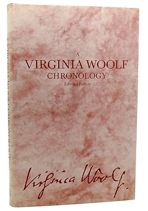 Bild des Verkufers fr A VIRGINIA WOOLF CHRONOLOGY zum Verkauf von Rare Book Cellar