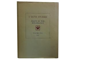 I Tatti Studies: Essays In The Renaissance Vol 1 1985