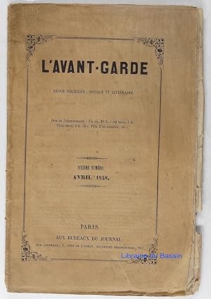 L'avant-garde Revue politique, sociale et littéraire n°6 avril 1848