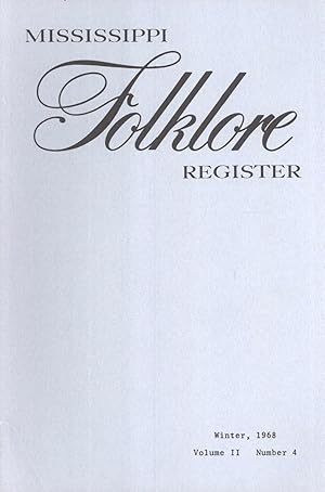 Seller image for Mississippi Folklore Register, Volume 2, Number 4 for sale by Masalai Press