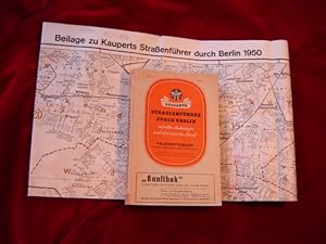 Kauperts Strassenführer durch Berlin. (Mit der Karte als Beilage) Mit allen Verkehrsverbindungen,...