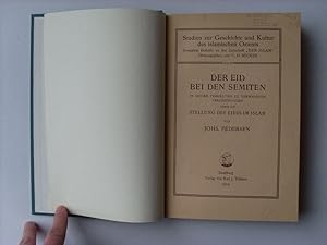 Der Eid bei den Semiten in seinem Verhältnis zu verwandten Erscheinungen sowie die Stellung des E...