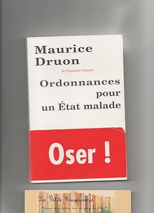 Seller image for Ordonnances pour un tat malade for sale by La Petite Bouquinerie